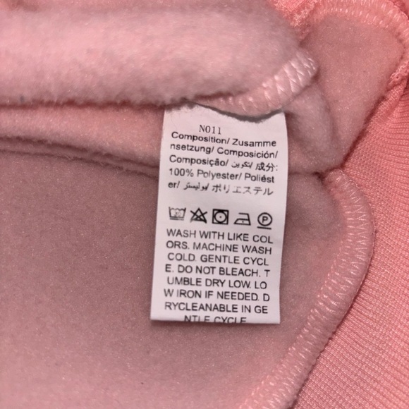 SHEIN Women’s Pink Pull Over Love Sweatshirt - Picture 10 of 11